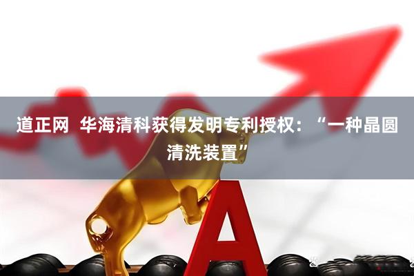 道正网  华海清科获得发明专利授权：“一种晶圆清洗装置”