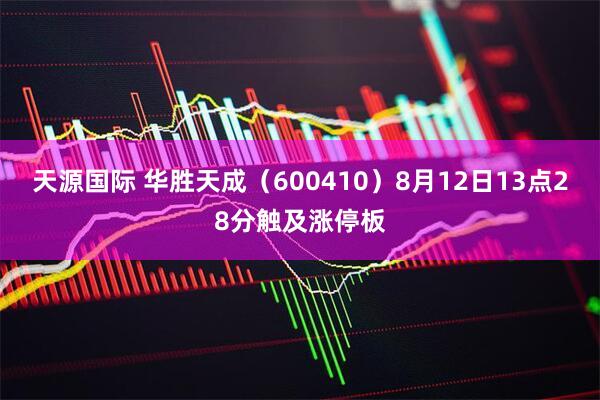 天源国际 华胜天成（600410）8月12日13点28分触及涨停板